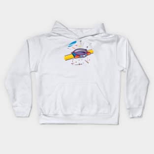 Watch Deadline time illustration Kids Hoodie